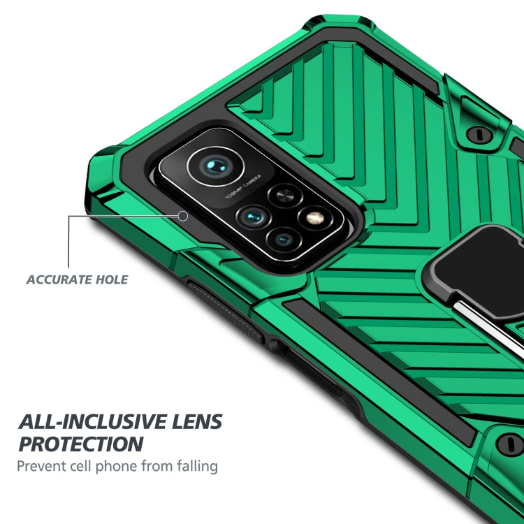 For Xiaomi Mi 10T 5G / 10T Pro 5G Cool Armor PC + TPU Shockproof Case with 360 Degree Rotation Ring Holder