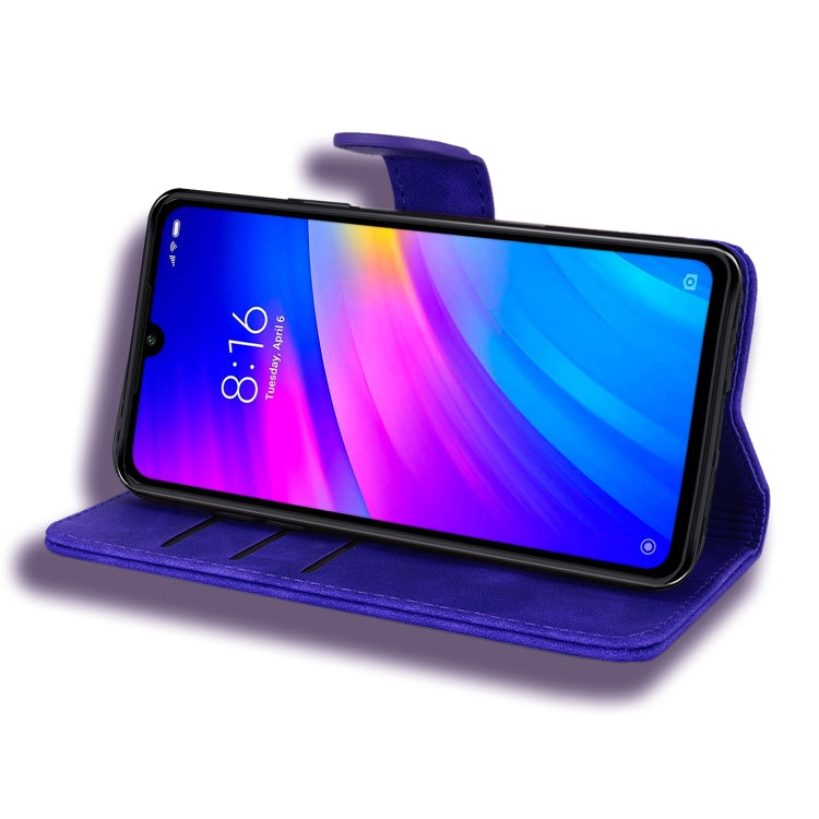 For Xiaomi Redmi 7 / Redmi Y3 Calf Pattern Mandala Double Folding Design Embossed Leather Case with Wallet & Holder & Card Slots