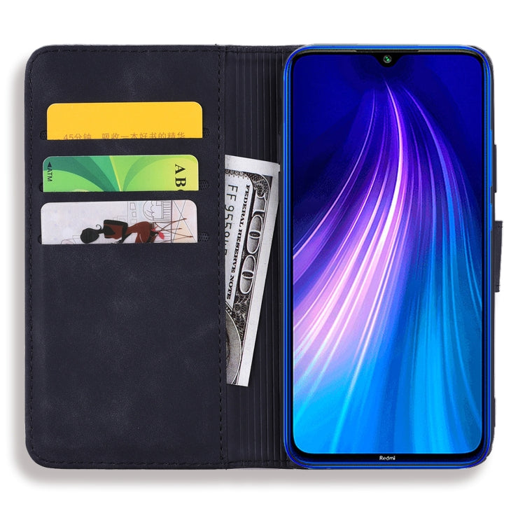 For Xiaomi Redmi Note 8 Calf Pattern Mandala Double Folding Design Embossed Leather Case with Wallet & Holder & Card Slots