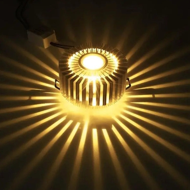 3W LED Circle Aluminum Ceiling Light Bar KTV Fixture Corridor Balcony Pendant Lamp, Style:Concealed Installation