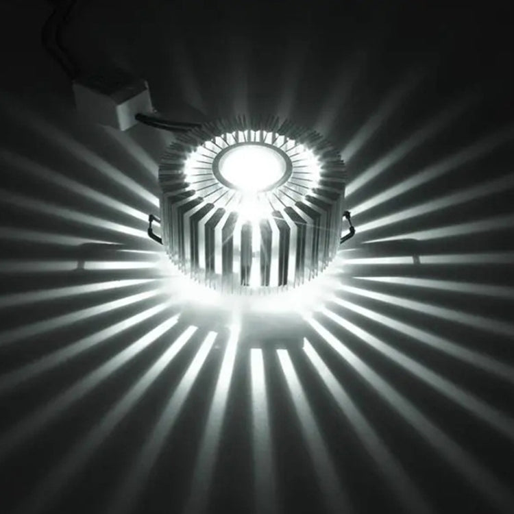 3W LED Circle Aluminum Ceiling Light Bar KTV Fixture Corridor Balcony Pendant Lamp, Style:Concealed Installation