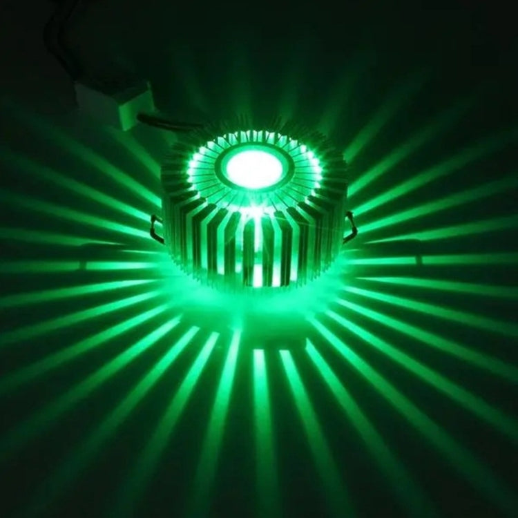 3W LED Circle Aluminum Ceiling Light Bar KTV Fixture Corridor Balcony Pendant Lamp, Style:Concealed Installation