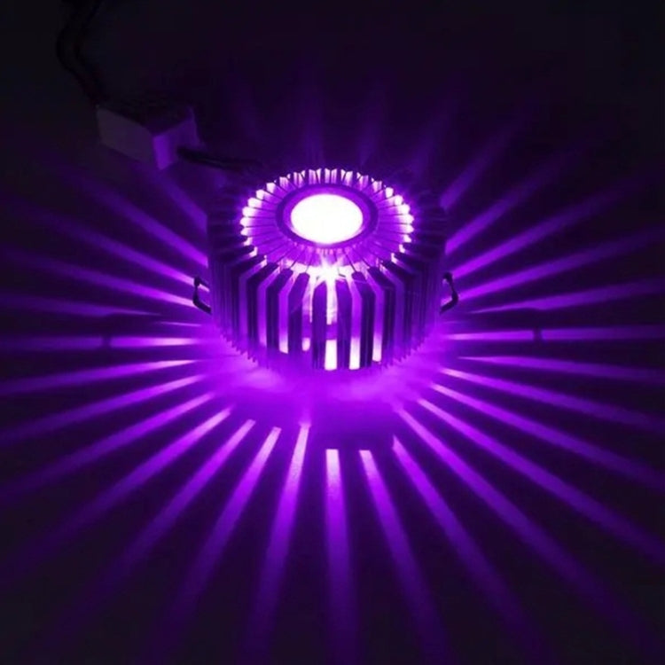 3W LED Circle Aluminum Ceiling Light Bar KTV Fixture Corridor Balcony Pendant Lamp, Style:Concealed Installation
