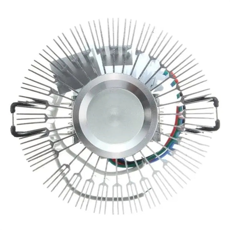 3W LED Circle Aluminum Ceiling Light Bar KTV Fixture Corridor Balcony Pendant Lamp, Style:Concealed Installation