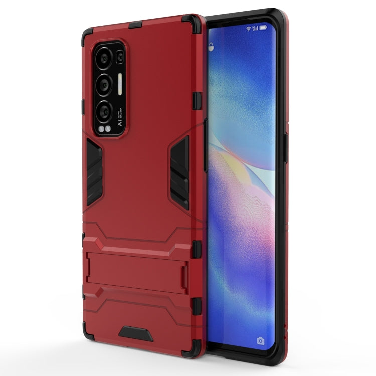 For OPPO Reno5 Pro Plus PC + TPU Shockproof Protective Case with Holder
