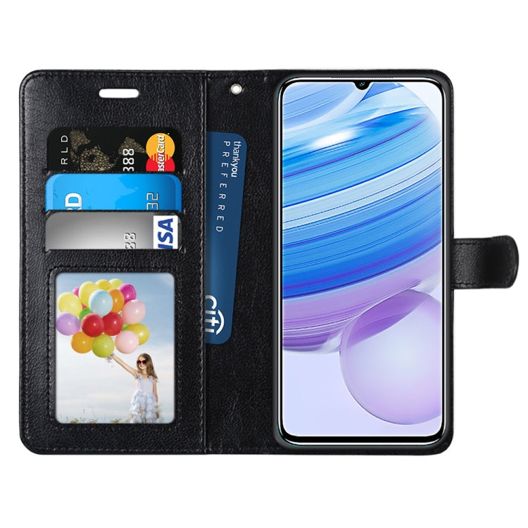 For Xiaomi Redmi 10X 5G / 10X Pro 5G Pure Color Horizontal Flip PU Leather Case with Holder & Card Slots & Wallet & Photo Frame