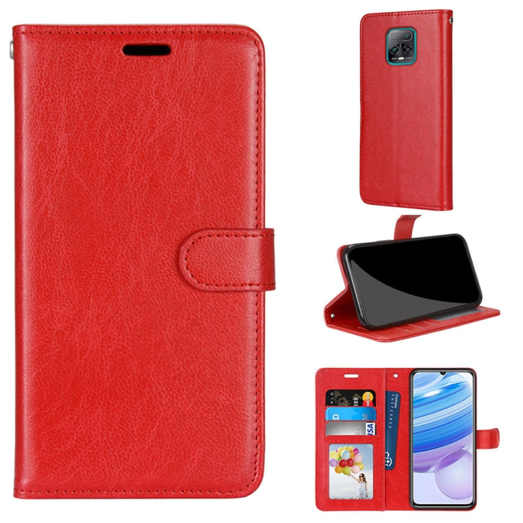 For Xiaomi Redmi 10X 5G / 10X Pro 5G Pure Color Horizontal Flip PU Leather Case with Holder & Card Slots & Wallet & Photo Frame