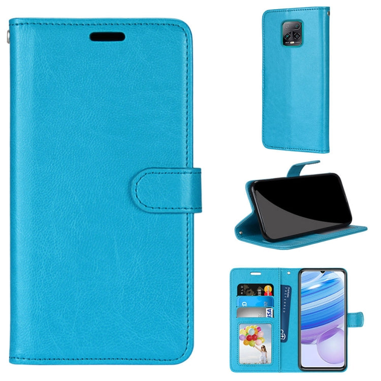 For Xiaomi Redmi 10X 5G / 10X Pro 5G Pure Color Horizontal Flip PU Leather Case with Holder & Card Slots & Wallet & Photo Frame