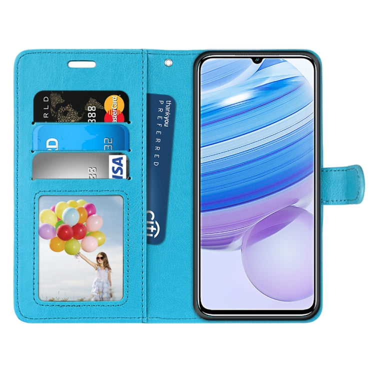 For Xiaomi Redmi 10X 5G / 10X Pro 5G Pure Color Horizontal Flip PU Leather Case with Holder & Card Slots & Wallet & Photo Frame