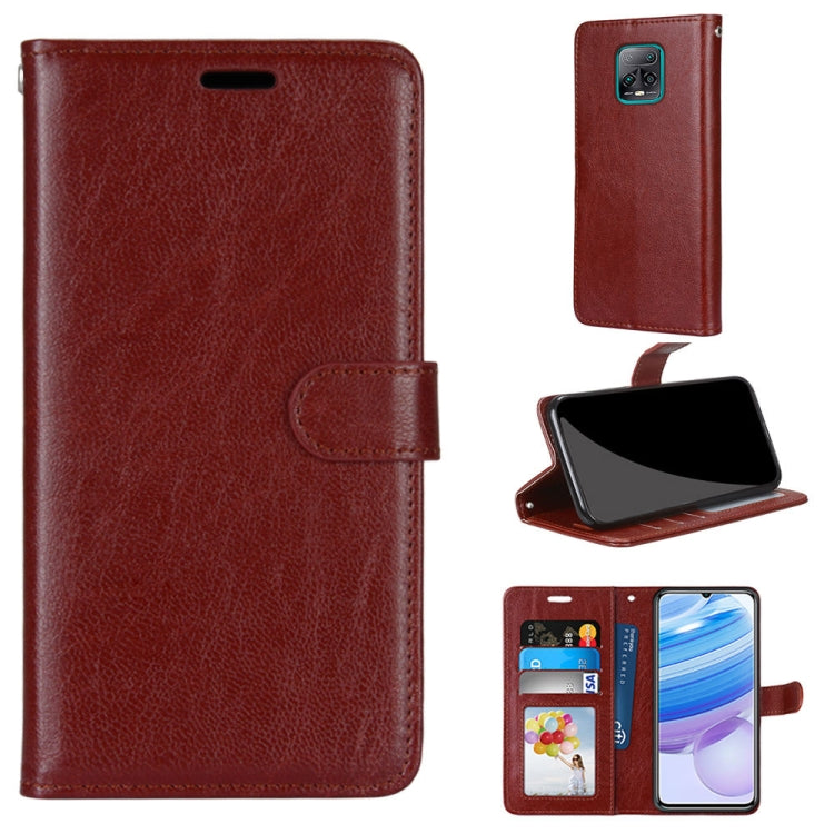 For Xiaomi Redmi 10X 5G / 10X Pro 5G Pure Color Horizontal Flip PU Leather Case with Holder & Card Slots & Wallet & Photo Frame