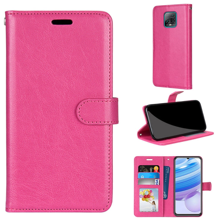 For Xiaomi Redmi 10X 5G / 10X Pro 5G Pure Color Horizontal Flip PU Leather Case with Holder & Card Slots & Wallet & Photo Frame