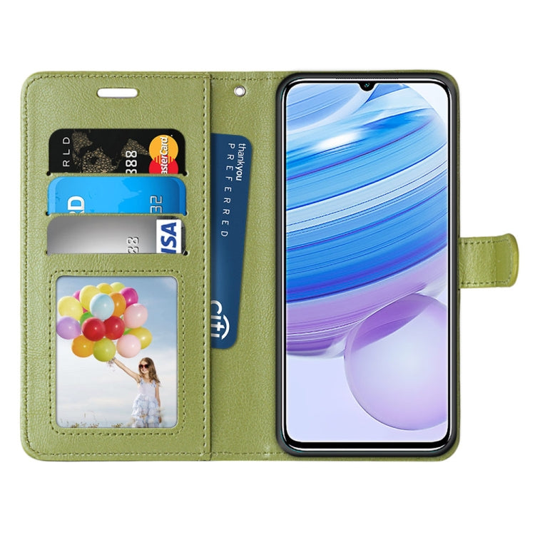 For Xiaomi Redmi 10X 5G / 10X Pro 5G Pure Color Horizontal Flip PU Leather Case with Holder & Card Slots & Wallet & Photo Frame