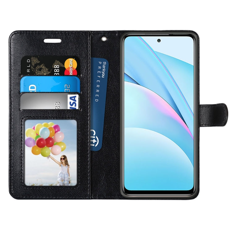 For Xiaomi Mi 10T Lite 5G Pure Color Horizontal Flip PU Leather Case with Holder & Card Slots & Wallet & Photo Frame