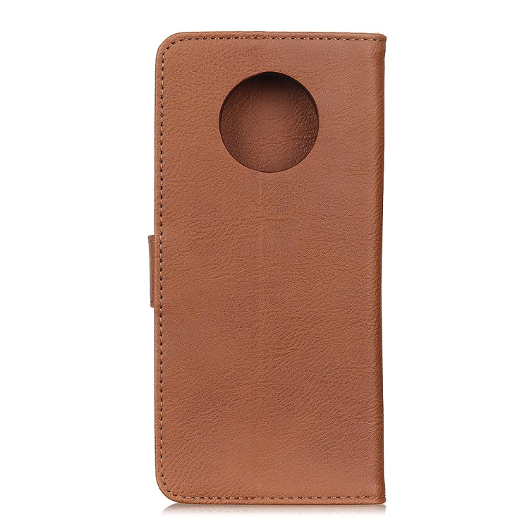 For Xiaomi Redmi Note 9 5G KHAZNEH Cowhide Texture Horizontal Flip Leather Case with Holder & Card Slots & Wallet