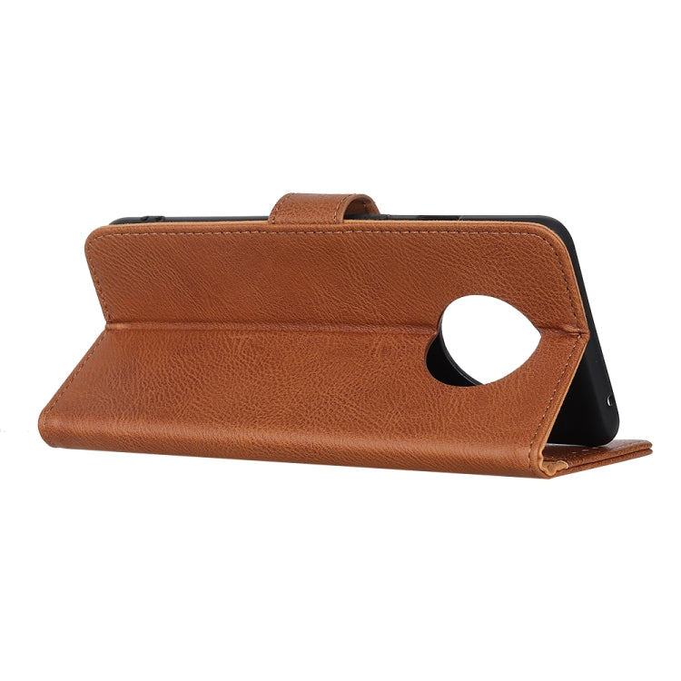 For Xiaomi Redmi Note 9 5G KHAZNEH Cowhide Texture Horizontal Flip Leather Case with Holder & Card Slots & Wallet