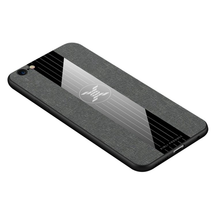 For iPhone 6 Plus & 6s Plus XINLI Stitching Cloth Texture Shockproof TPU Protective Case