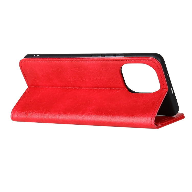 For Xiaomi Mi 11 Magnetic Crazy Horse Texture Horizontal Flip Leather Case with Holder & Card Slots & Wallet