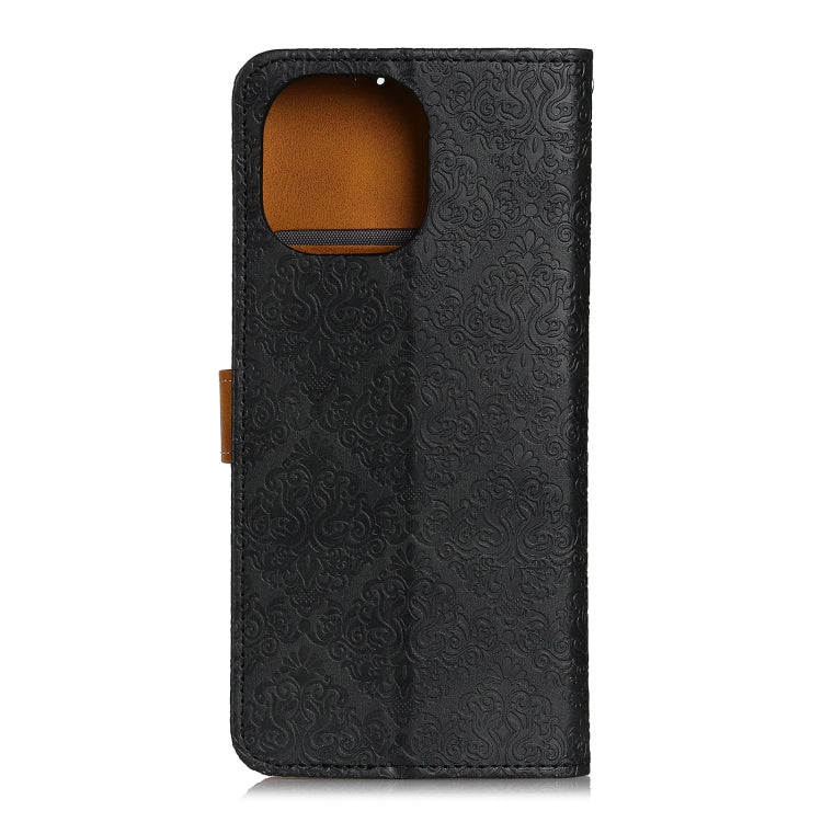 For Xiaomi Mi 11 European Floral Embossed Copper Buckle Horizontal Flip PU Leather Case with Holder & Card Slots & Wallet & Photo Frame