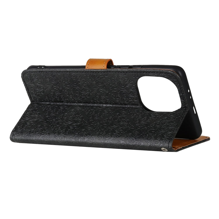 For Xiaomi Mi 11 European Floral Embossed Copper Buckle Horizontal Flip PU Leather Case with Holder & Card Slots & Wallet & Photo Frame