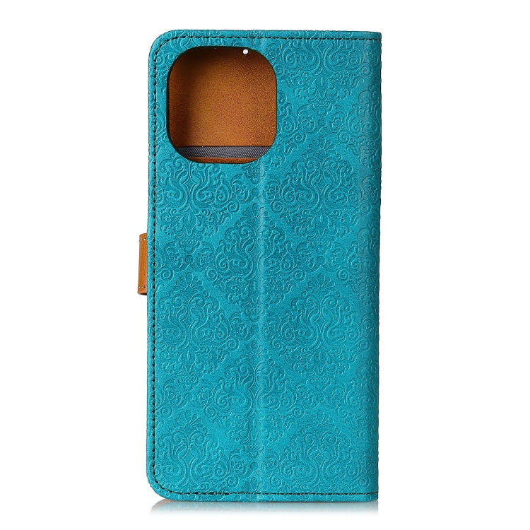 For Xiaomi Mi 11 European Floral Embossed Copper Buckle Horizontal Flip PU Leather Case with Holder & Card Slots & Wallet & Photo Frame