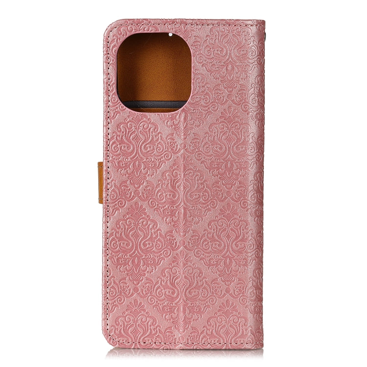 For Xiaomi Mi 11 European Floral Embossed Copper Buckle Horizontal Flip PU Leather Case with Holder & Card Slots & Wallet & Photo Frame