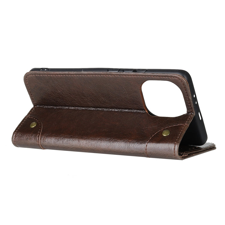 For Xiaomi Mi 11 Copper Buckle Nappa Texture Horizontal Flip Leather Case with Holder & Card Slots & Wallet