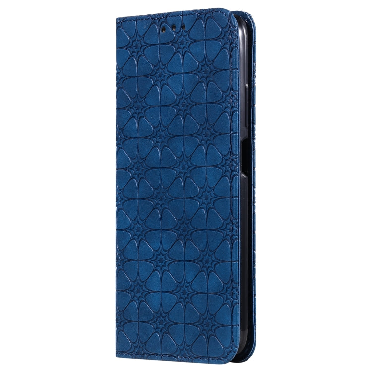 For Xiaomi Poco M3 Lucky Flowers Embossing Pattern Magnetic Horizontal Flip Leather Case with Holder & Card Slots