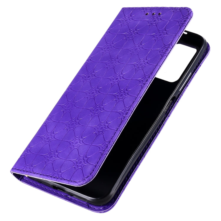 For Xiaomi Poco M3 Lucky Flowers Embossing Pattern Magnetic Horizontal Flip Leather Case with Holder & Card Slots