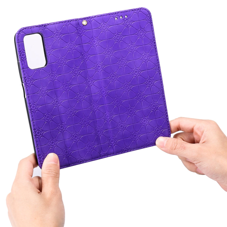 For Xiaomi Poco M3 Lucky Flowers Embossing Pattern Magnetic Horizontal Flip Leather Case with Holder & Card Slots