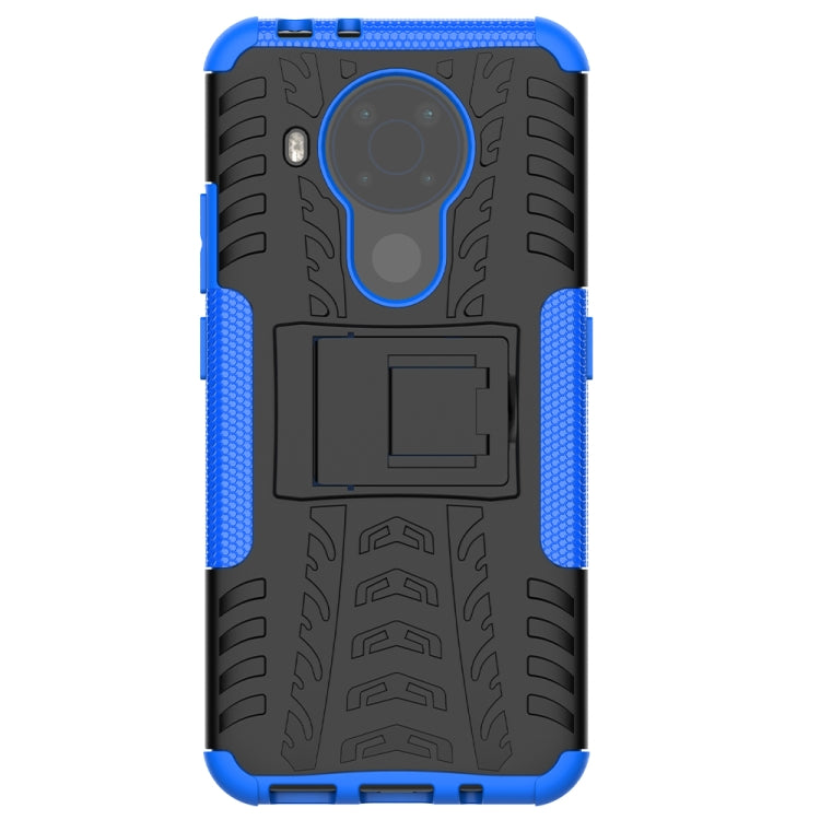 For Nokia 3.4 / 5.4 Tire Texture Shockproof TPU+PC Protective Case with Holder