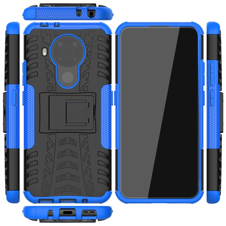 For Nokia 3.4 / 5.4 Tire Texture Shockproof TPU+PC Protective Case with Holder