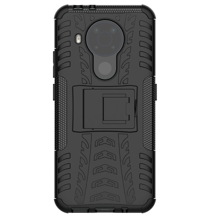 For Nokia 3.4 / 5.4 Tire Texture Shockproof TPU+PC Protective Case with Holder