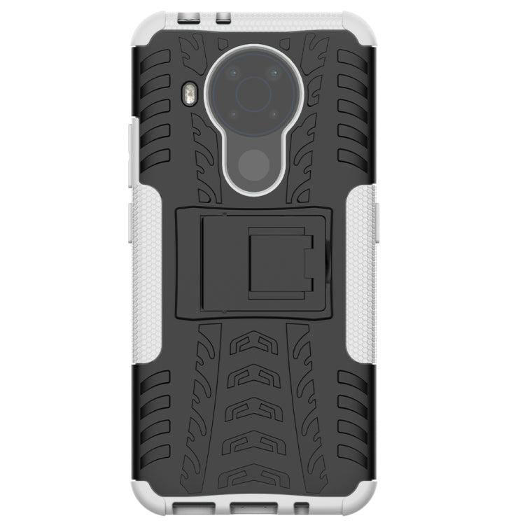 For Nokia 3.4 / 5.4 Tire Texture Shockproof TPU+PC Protective Case with Holder