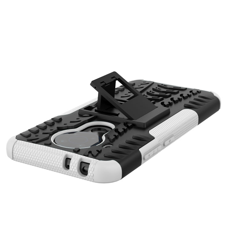 For Nokia 3.4 / 5.4 Tire Texture Shockproof TPU+PC Protective Case with Holder