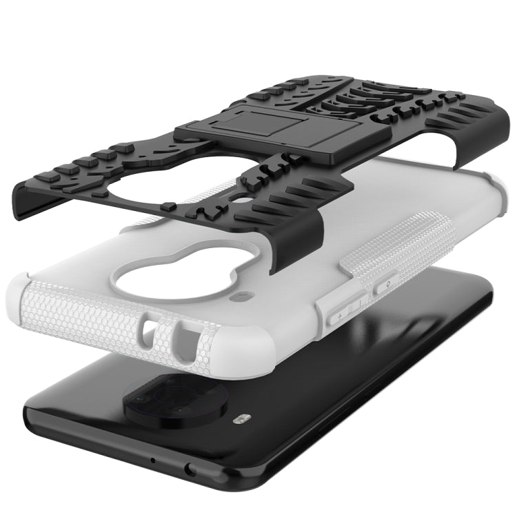 For Nokia 3.4 / 5.4 Tire Texture Shockproof TPU+PC Protective Case with Holder