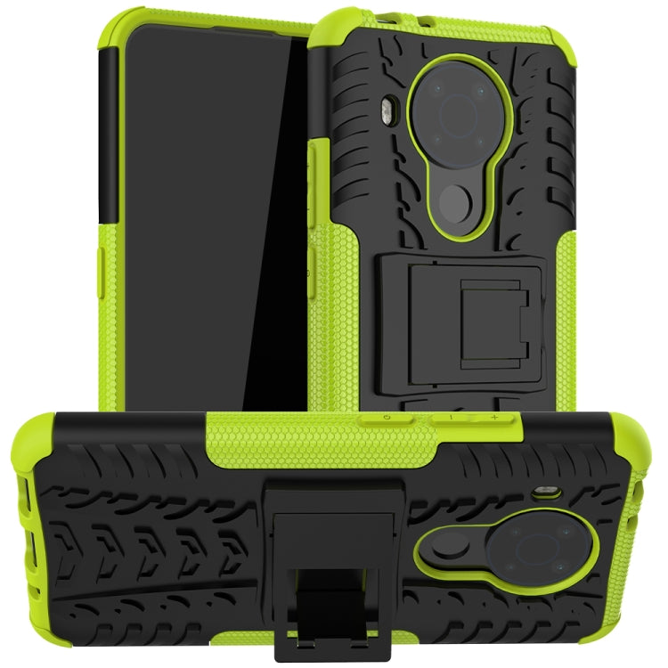 For Nokia 3.4 / 5.4 Tire Texture Shockproof TPU+PC Protective Case with Holder