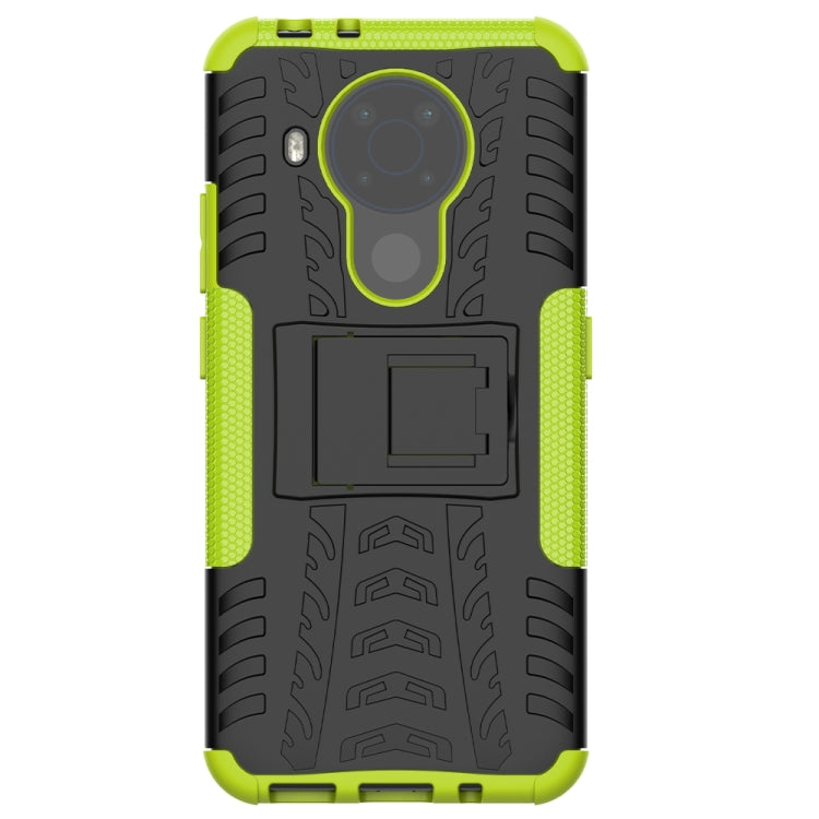 For Nokia 3.4 / 5.4 Tire Texture Shockproof TPU+PC Protective Case with Holder