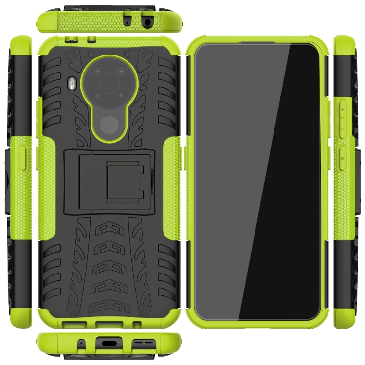 For Nokia 3.4 / 5.4 Tire Texture Shockproof TPU+PC Protective Case with Holder