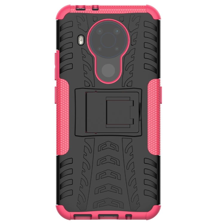 For Nokia 3.4 / 5.4 Tire Texture Shockproof TPU+PC Protective Case with Holder