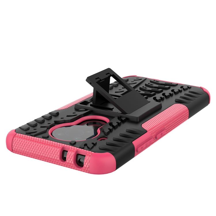 For Nokia 3.4 / 5.4 Tire Texture Shockproof TPU+PC Protective Case with Holder