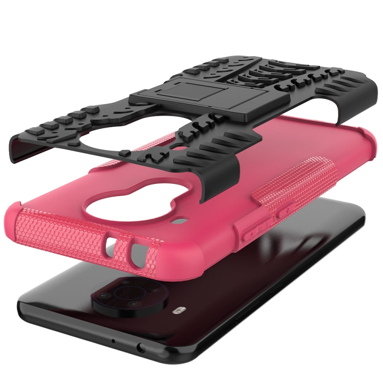 For Nokia 3.4 / 5.4 Tire Texture Shockproof TPU+PC Protective Case with Holder