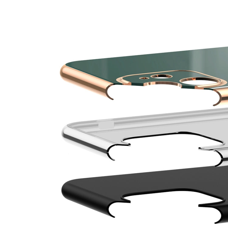 For vivo X30 Pro 6D Electroplating Full Coverage Silicone Protective Case with Magnetic Ring Holder