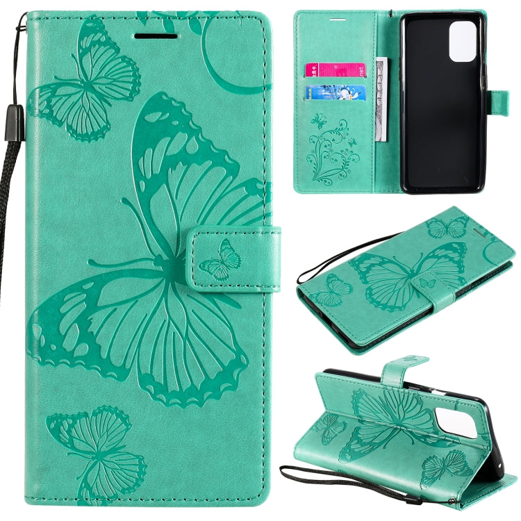 For OnePlus 8T 3D Butterflies Embossing Pattern Horizontal Flip Leather Case with Holder & Card Slot & Wallet