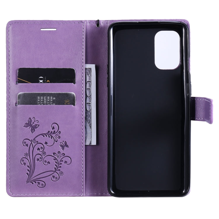 For OnePlus 8T 3D Butterflies Embossing Pattern Horizontal Flip Leather Case with Holder & Card Slot & Wallet