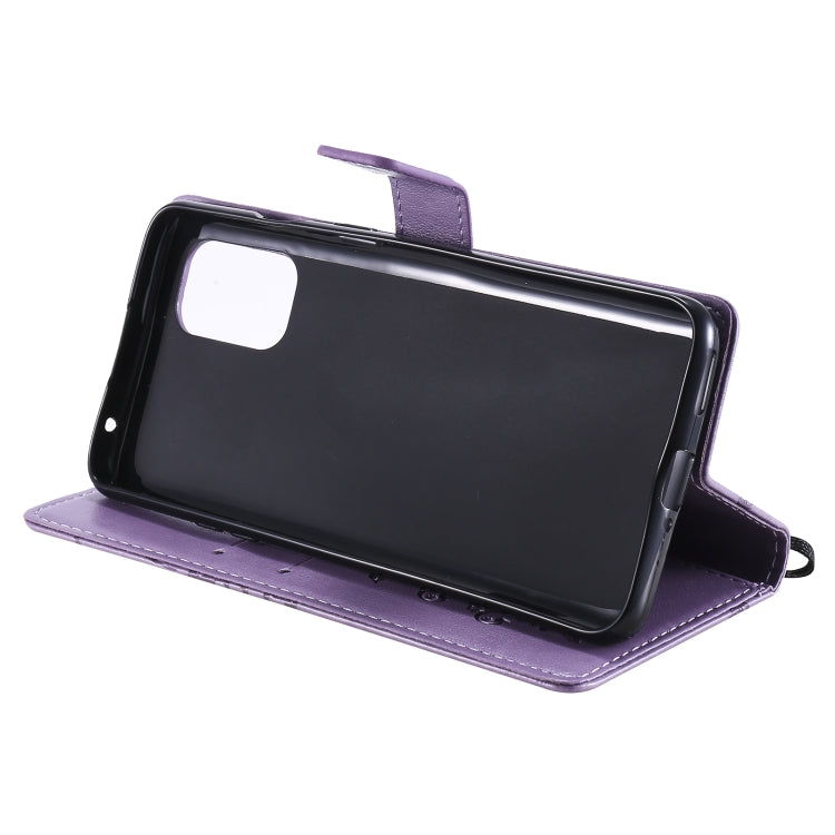 For OnePlus 8T 3D Butterflies Embossing Pattern Horizontal Flip Leather Case with Holder & Card Slot & Wallet