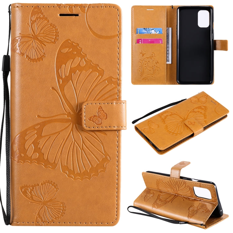 For OnePlus 8T 3D Butterflies Embossing Pattern Horizontal Flip Leather Case with Holder & Card Slot & Wallet