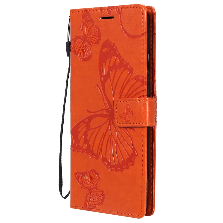 For OnePlus 8T 3D Butterflies Embossing Pattern Horizontal Flip Leather Case with Holder & Card Slot & Wallet