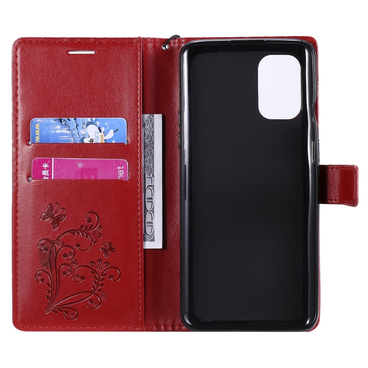 For OnePlus 8T 3D Butterflies Embossing Pattern Horizontal Flip Leather Case with Holder & Card Slot & Wallet
