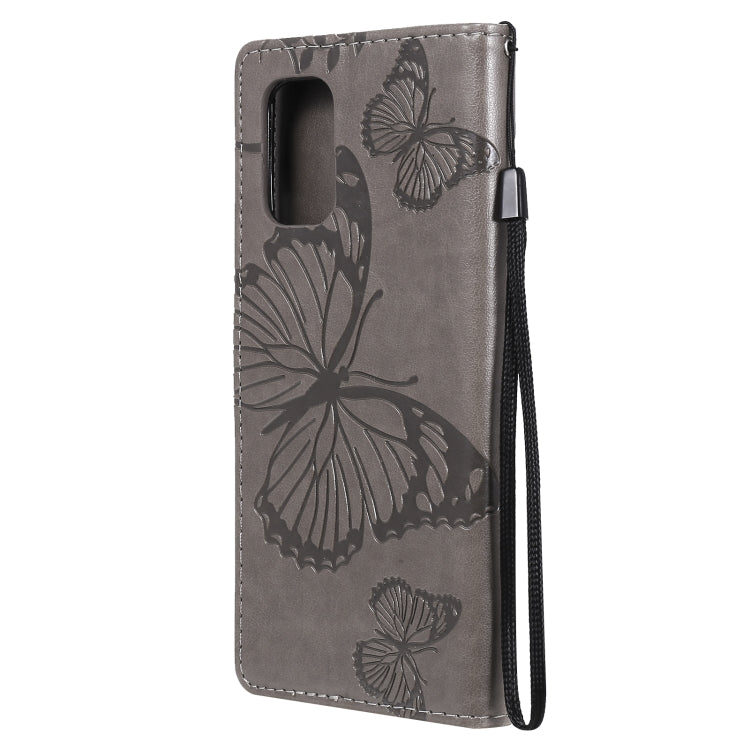 For OnePlus 8T 3D Butterflies Embossing Pattern Horizontal Flip Leather Case with Holder & Card Slot & Wallet