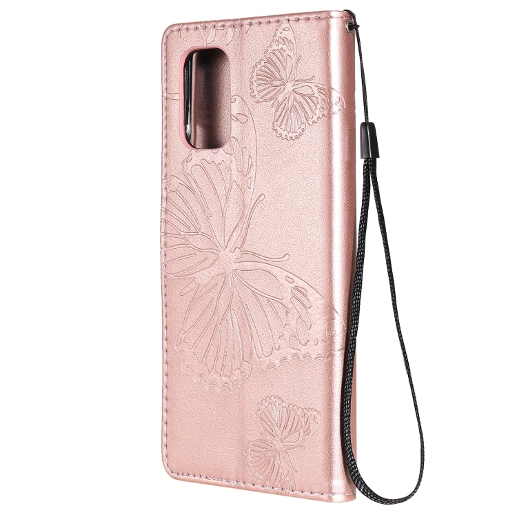 For OnePlus 8T 3D Butterflies Embossing Pattern Horizontal Flip Leather Case with Holder & Card Slot & Wallet